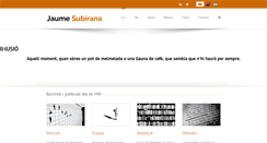 Desktop Screenshot of jaumesubirana.com