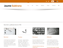 Tablet Screenshot of jaumesubirana.com
